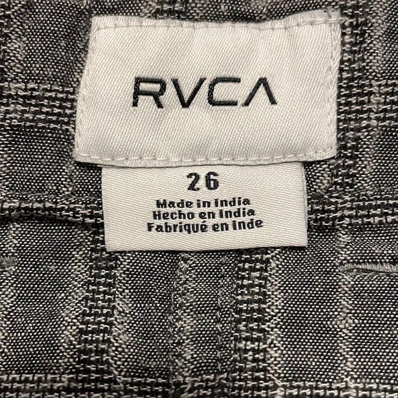 RVCA Rowdy Plaid Denim Mini Skirt High Waisted - Picture 5 of 9